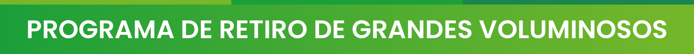 Programa de Retiro de Grandes Voluminosos