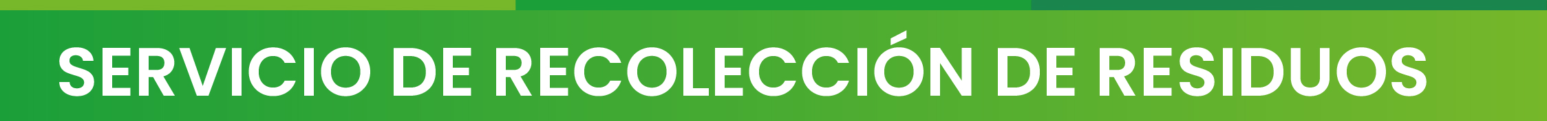 Servicio de recolección de residuos