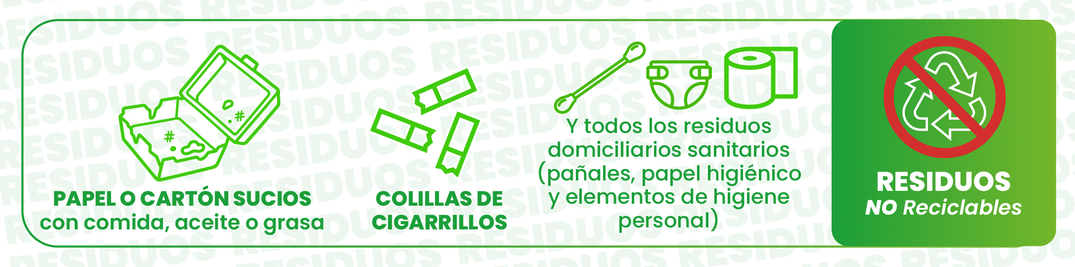 Residuos no reciclables