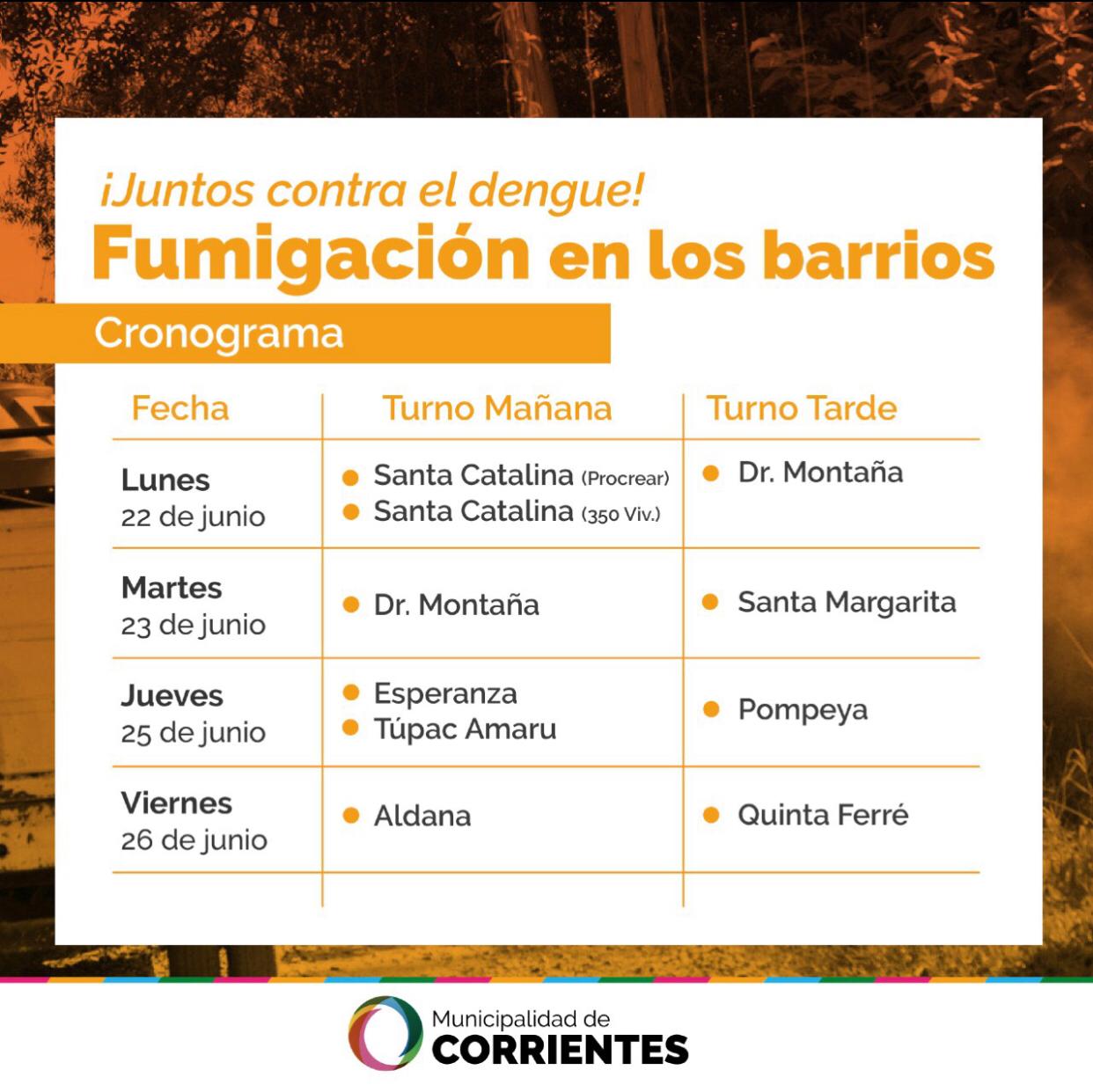 El Municipio continúa con tareas de fumigación por diferentes barrios ...
