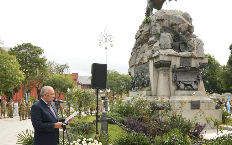 San Martín, una figura vigente: Polich llamó a transformar su legado en compromiso para el presente