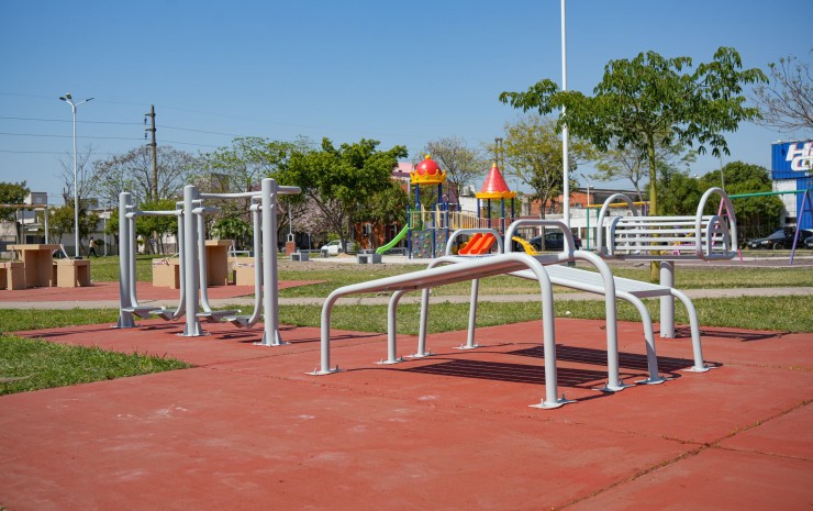 Mejoras en espacios públicos de la ciudad: avanza la remodelación integral de la plaza San José