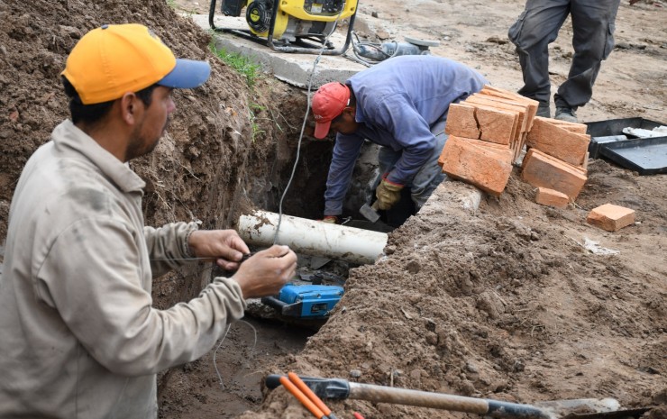 La Municipalidad avanza con obras integrales en los barrios Collantes y 9 de Julio