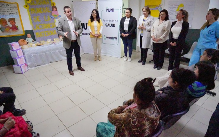 Información y concientización: realizan jornadas municipales por la Semana de la Lactancia Materna
