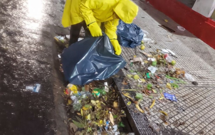Sigue el trabajo municipal tras las intensas lluvias: en una hora cayeron casi 100 mm
